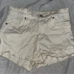 Blank NYC White Cut Off High Rise Shorts Sz. 26